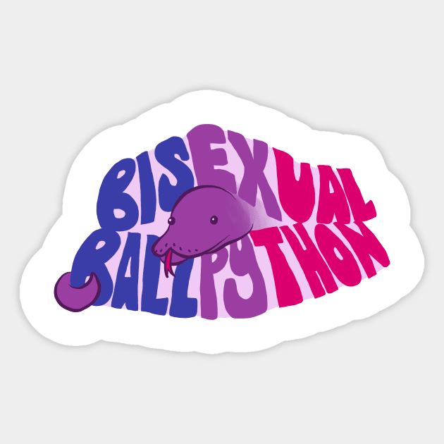 Bisexual Snake Sticker by RainRenegade